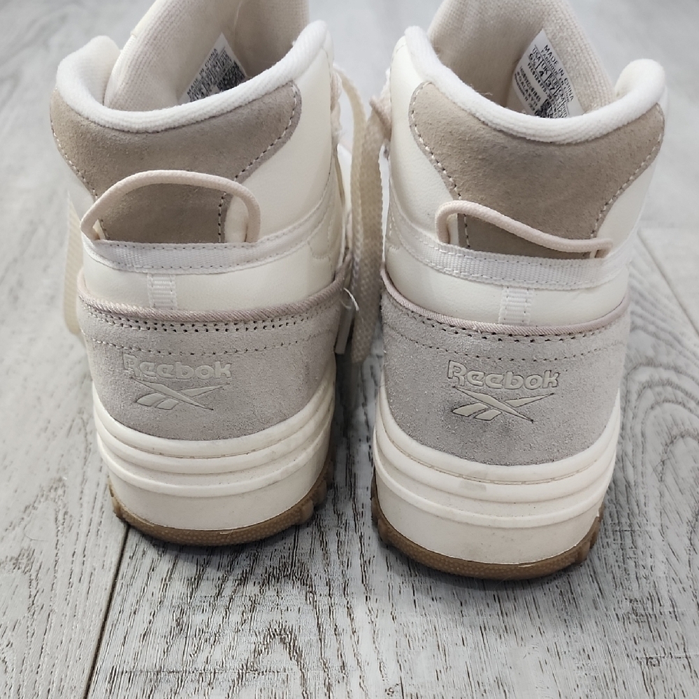 Reebok Women's White and Gray High-Top Sneakers - Picture 2 of 8